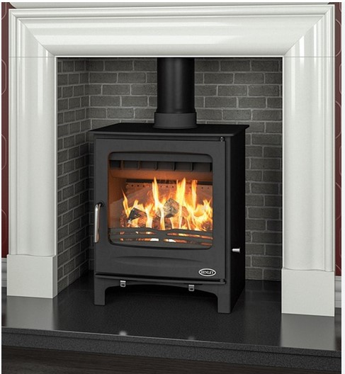 HENLEY SHERWOOD 21 ECO BOILER MULTIFUEL MATT BLACK STOVE